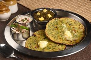 Missi Roti Palak Paneer Combo