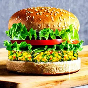 Spinach Corn Veg Burger