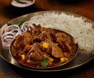 Handi Mutton 200 Gm + 1 Plate Rice