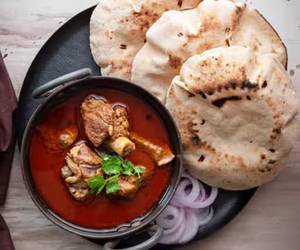 Handi Mutton 200 Gm+ 5 Tawa Roti