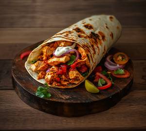 Chicken Shawarma Wrap In Peri Peri Mayo