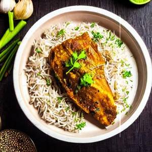 White Garlic Bhetki Fish     