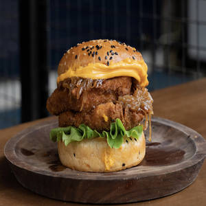 Double Fried Chicken Burger
