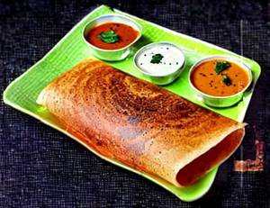 Plain Rava Masala Dosa