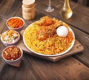 Chicken dum biryani single