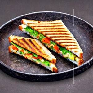 Grilled Veg Cheese Sandwich