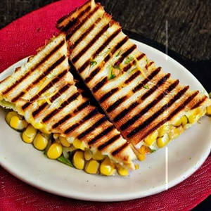 Grilled Corn Cheese Sandwich