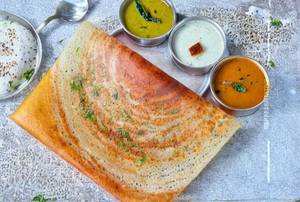 Onion Rava Masala Dosa (butter)