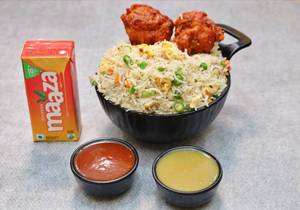 Egg fried rice with pepper chicken [250 ml]
