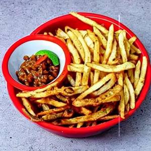 Chiken Keema Roll Fries M Lemonade