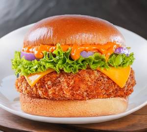 Chicken patty burger