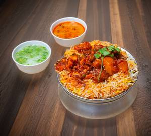 Chicken fry piece biryani full