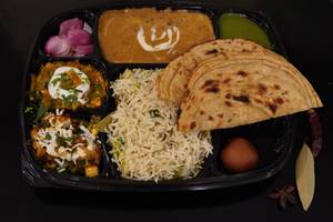 Special kadhai paneer thali