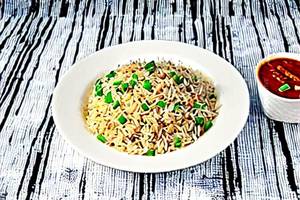 Veg Burnt Garlic Fried Rice