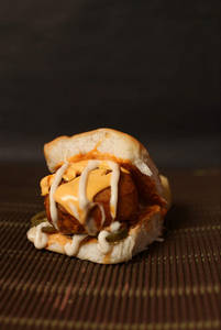 Cheesy Jalapeno Vada Pao