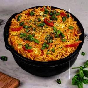 Baked mozzarella maggi                                                             