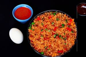 Double Egg Schezwan Fried Rice