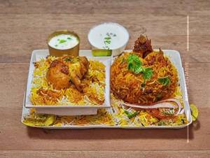 Chicken  dum  biryani  [mini]
