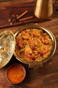 Malai Chingrir Biryani (Bagda 8pcs)