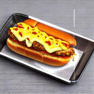 Double Cheese Garlic Hotdog