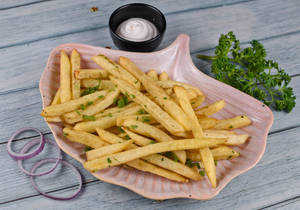 French fries salted