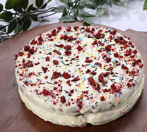 Red Velvet Waffle Cake Double Layer