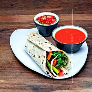 Thousand island veg wrap