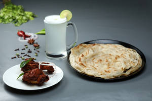 2 Chapathy + 2 Piece Chicken Fry + Fresh Lime Juice [300ML]