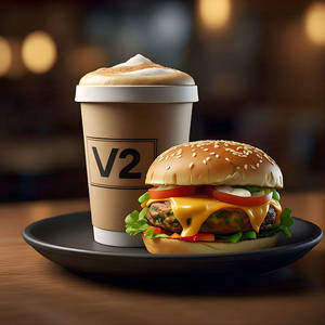 Espresso Coffee + Cheese Burger
