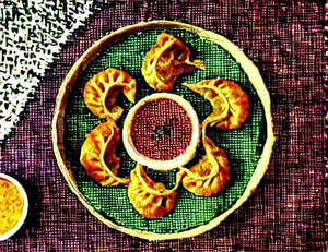 Panner Fry Peri Peri Momos