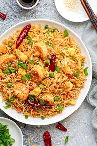 Prawns Ginger & Spring Onion Rice