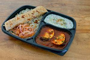 Egg Ghee Roast Thali