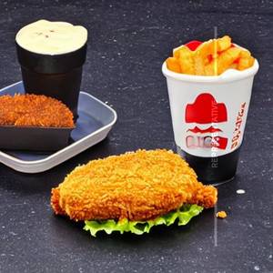 Cheese Chicken Fried Burger