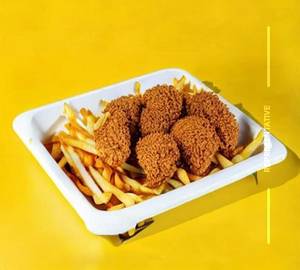 Fried chicken loaded fries