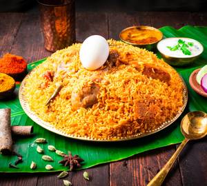 Ambur Chicken Dum Biryani with 1 Boiled Egg