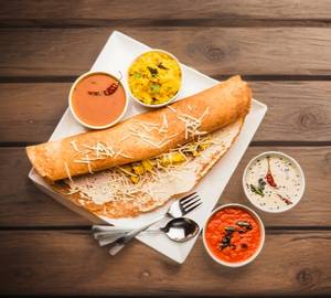 Ghee podi cheese masala dosa