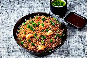 Prawns Triple Schezwan Fried Rice