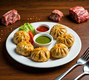 Fried Mutton Momo 08Pieces