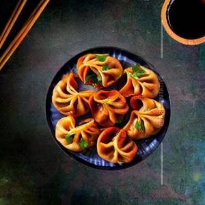 Chicken Hariyali Tandoori Momos (8 Pcs )