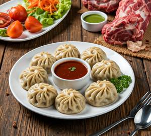 Steamed Mutton Momo 08-Pieces