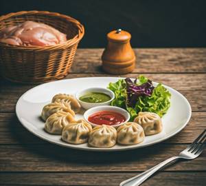 Steamed Chicken Momo 08-Pieces