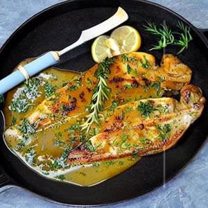 Pan Grilled Lemon Butter Garlic Fish