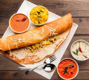 Cheese masala dosa