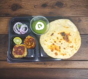 Chicken saami kabab 2pcs +paratha 2pcs