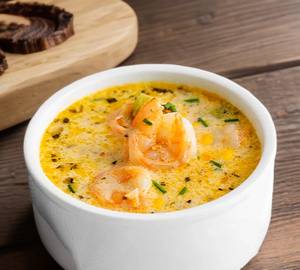 Sweet Corn Prawns Soup