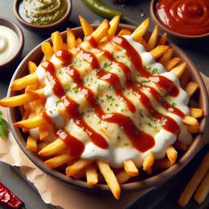 Cheesy Peri Peri French Fries