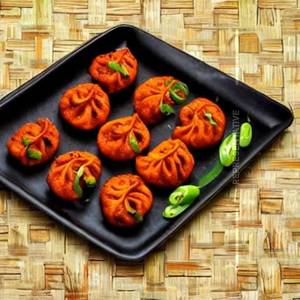 Vegetable Hariyali Tandoori Momos[8 Pcs