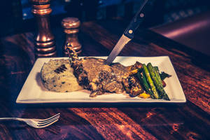 Grilled chicken steak