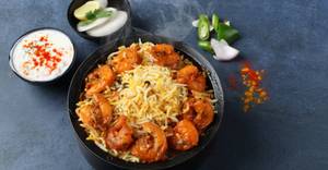Prawns biryani