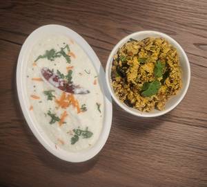 Curd Rice + Egg Podimas (2egg)